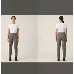 John & Mark Women's Pants Pull on Size S Ankle Seam Stretch Green